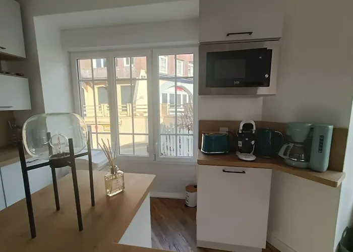 04- La Potinière- Proche - Rdc Avec Terrasse- Parking Gratuit Appartamento Ault